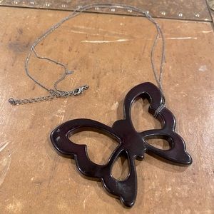 Butterfly pendant necklace